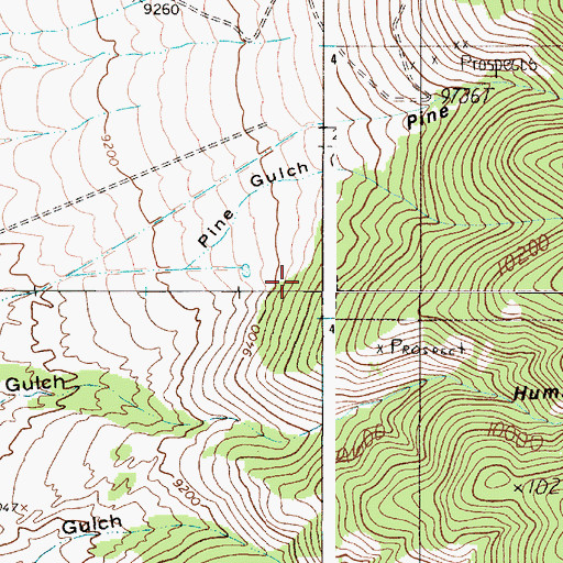 Topographic Map of Gem Number Two, NM