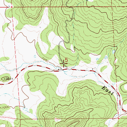 Topographic Map of Sperry Mine, NM