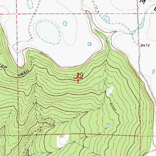 Topographic Map of Block Coal Mine Number Two, NM
