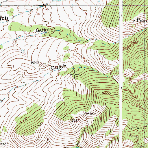 Topographic Map of Moreno Centennial, NM