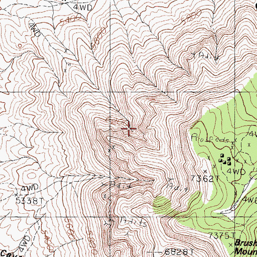 Topographic Map of Lorraine Group, NM