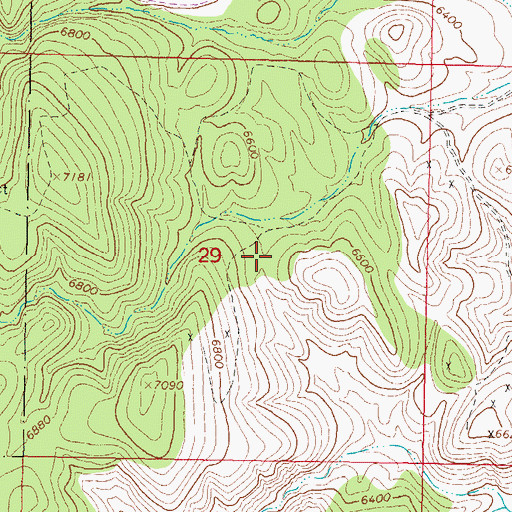 Topographic Map of Sandy Claims, NM