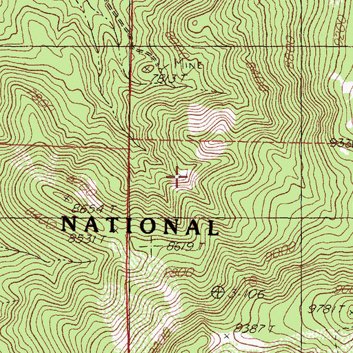 Topographic Map of Unity Tunnel, NM