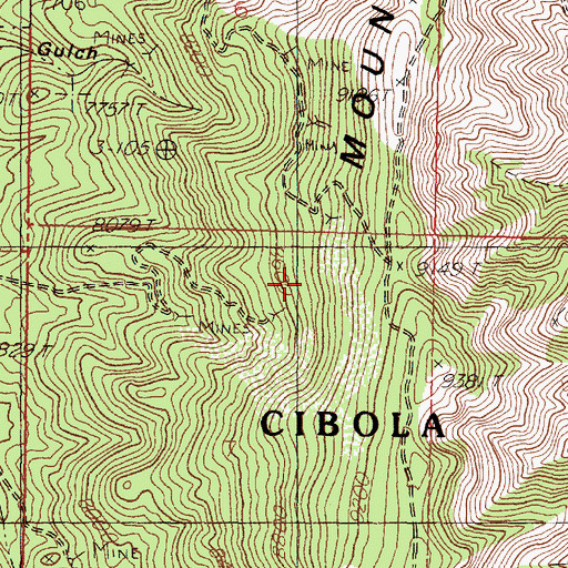 Topographic Map of Enterprise Tunnels, NM