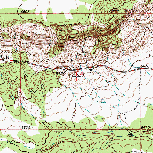 Topographic Map of Elloy Estrado, NM