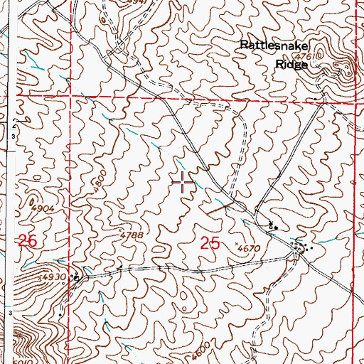 Topographic Map of Tennesee, NM