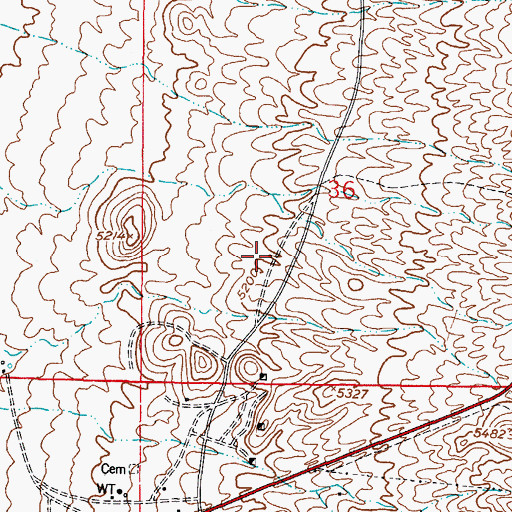 Topographic Map of Philadelphia, NM