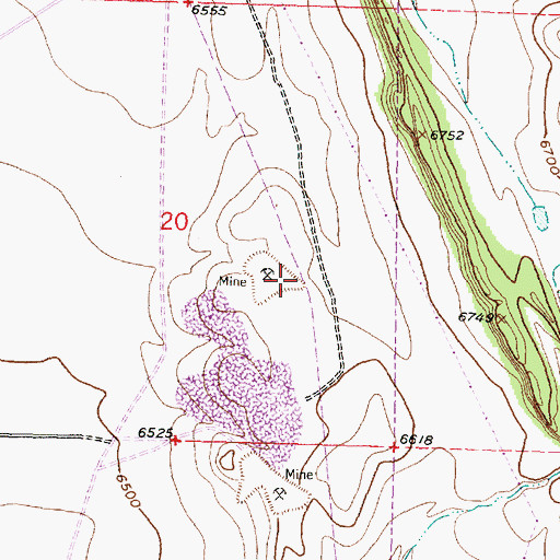 Topographic Map of Cedar Number 1, NM