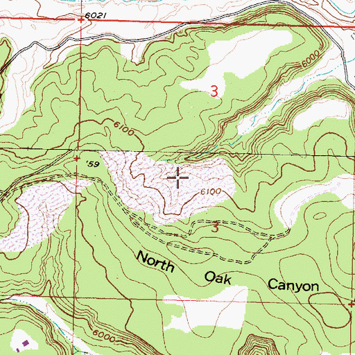 Topographic Map of H-1 Mine, NM