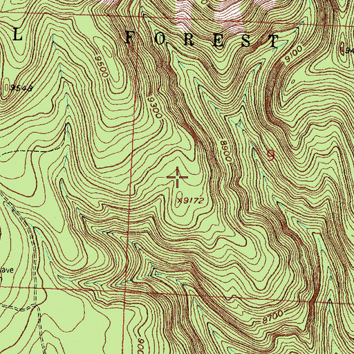 Topographic Map of Mount Taylor Mine, NM