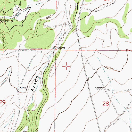 Topographic Map of Scholle Claim Group, NM