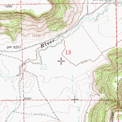 Topographic Map of Folsom Area, NM
