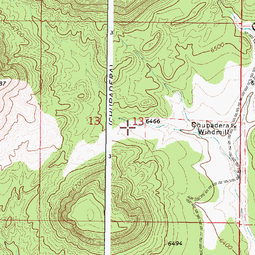 Topographic Map of Adams Iron Pit, NM