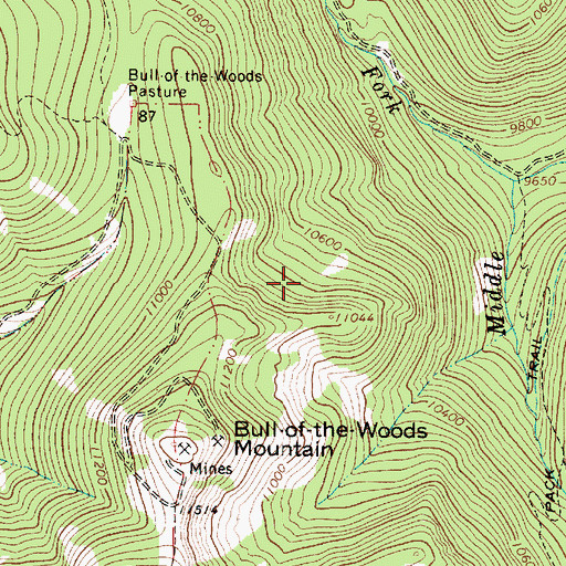 Topographic Map of Solid Gold Group, NM