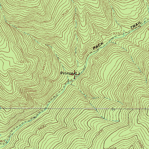 Topographic Map of Spanish Main Prospect, NM