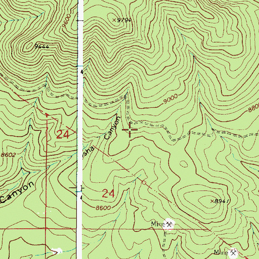 Topographic Map of Taos Mill, NM