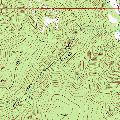 Topographic Map of Purkapile Prospect, NM