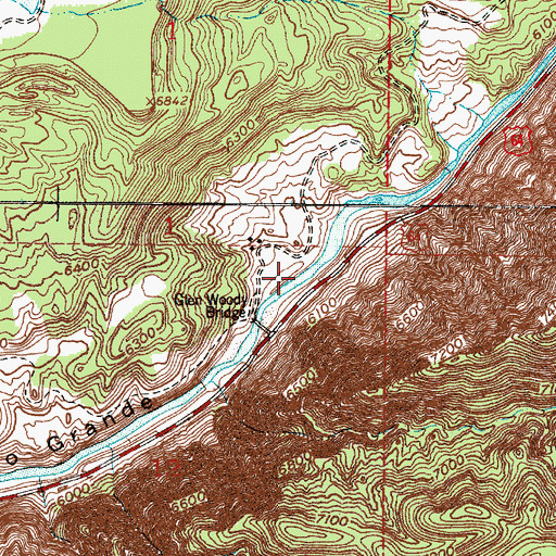 Topographic Map of Glenwoody Camp, NM