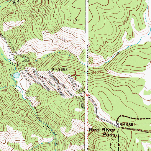 Topographic Map of Anderson Prospect, NM