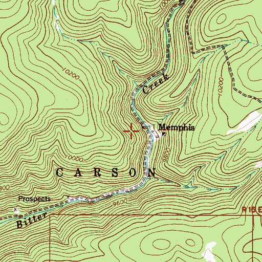 Topographic Map of Silver Queen Prospect, NM