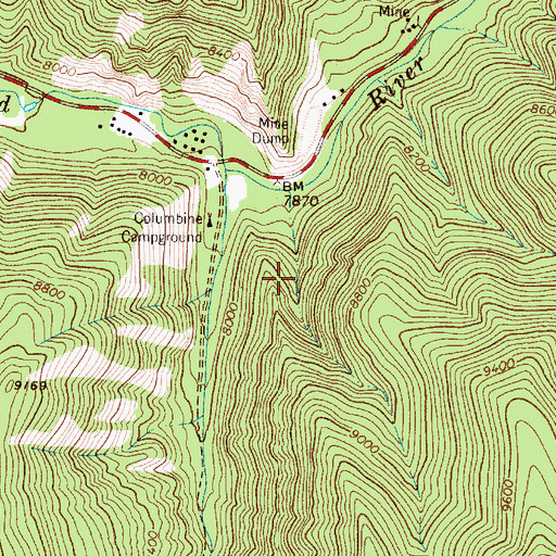 Topographic Map of Nickel Plate, NM