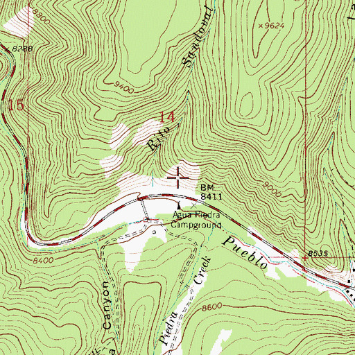 Topographic Map of Limestone Quarry, NM