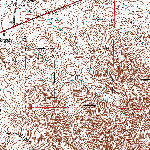 Topographic Map of Poor Mans Friend, NM