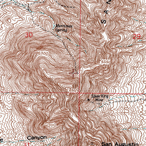 Topographic Map of R C and R J Lodge Prospect, NM
