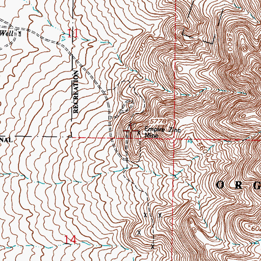 Topographic Map of Stevenson-Bennett, NM