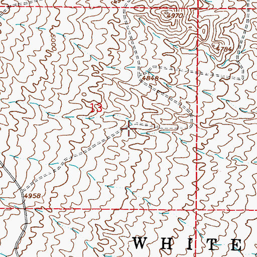 Topographic Map of Sunol, NM