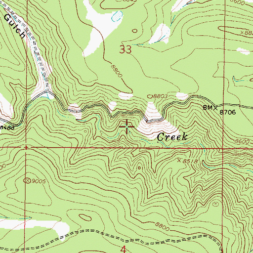 Topographic Map of Johnny Williams Prospect, NM