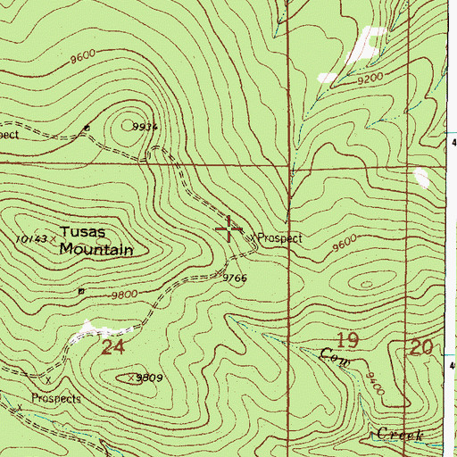 Topographic Map of J O L, NM