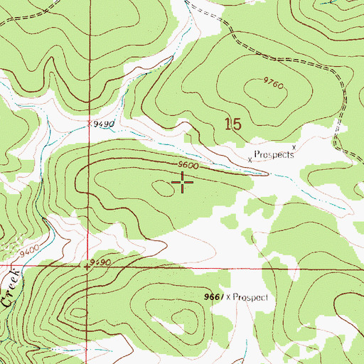 Topographic Map of Jumbo Prospect, NM