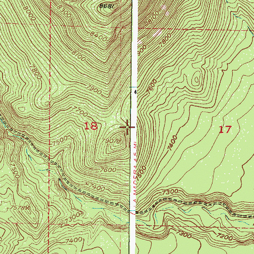 Topographic Map of La Madera Mountain, NM