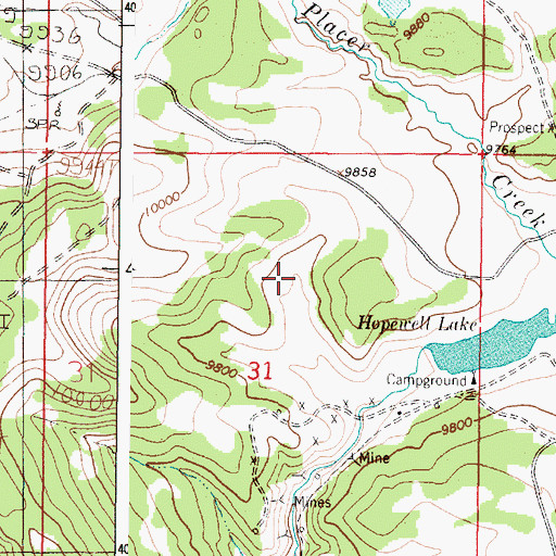 Topographic Map of Rubicon Prospect, NM