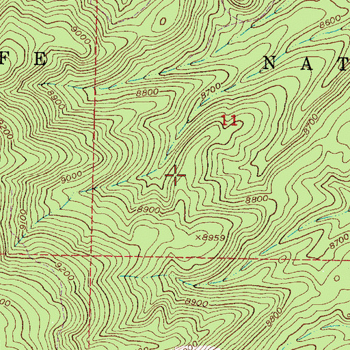 Topographic Map of Saint Jude, NM