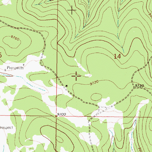 Topographic Map of Sardine, NM