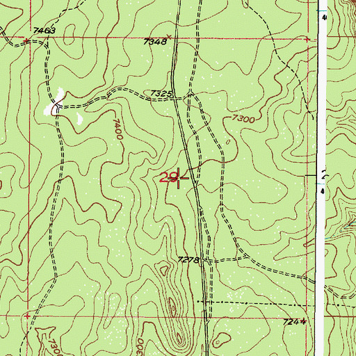 Topographic Map of Tusas River Canyon Magnetite Mine, NM