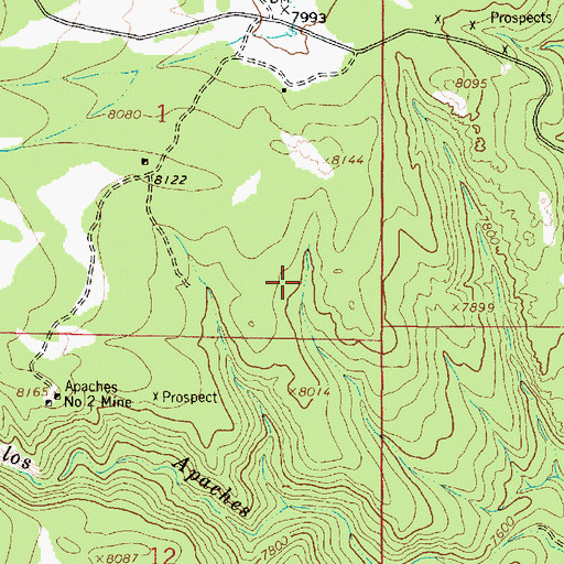 Topographic Map of Maulsby, NM