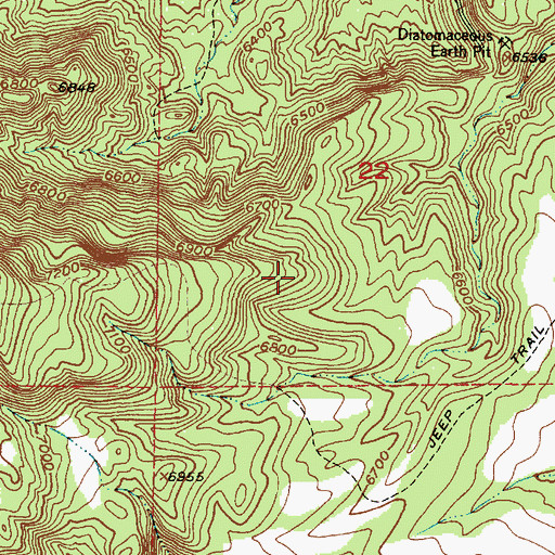 Topographic Map of Sebastian and Martin Pit, NM