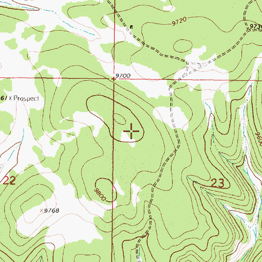 Topographic Map of Whale, NM