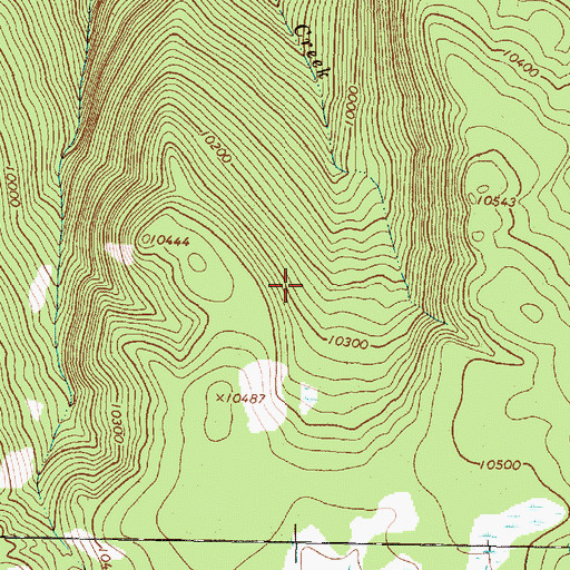 Topographic Map of Wild Blue, NM
