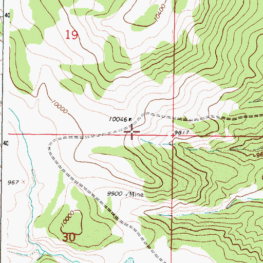 Topographic Map of Mary Elizabeth Prospect, NM