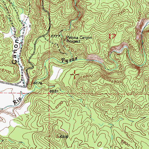 Topographic Map of Maria Theresa Group, NM