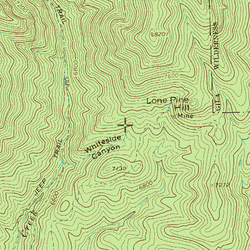 Topographic Map of Yellow Peril Adit, NM