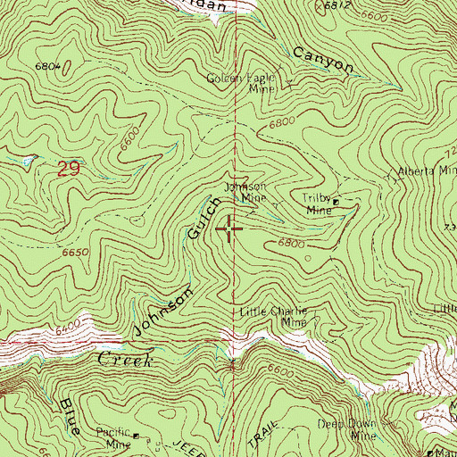 Topographic Map of Johnson Group, NM