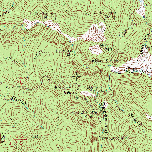 Topographic Map of Good Hope Lode, NM