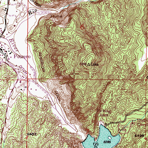 Topographic Map of Marion, NM
