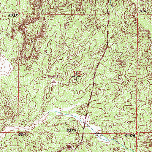 Topographic Map of Gilliland Claims, NM