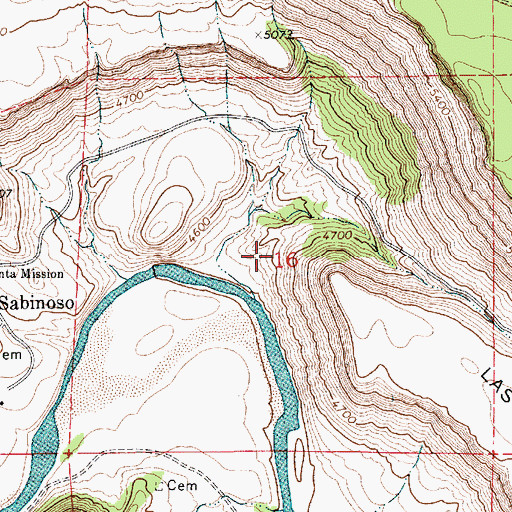 Topographic Map of Lujan Cattle Company, NM